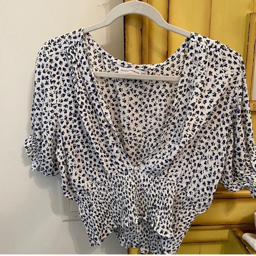 Faithfull the Brand Smocked Top